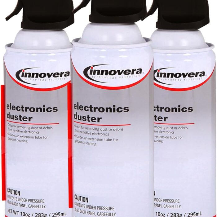 Innovera Canned Air Duster Cleaner, 10 Oz Can, 3 Pack